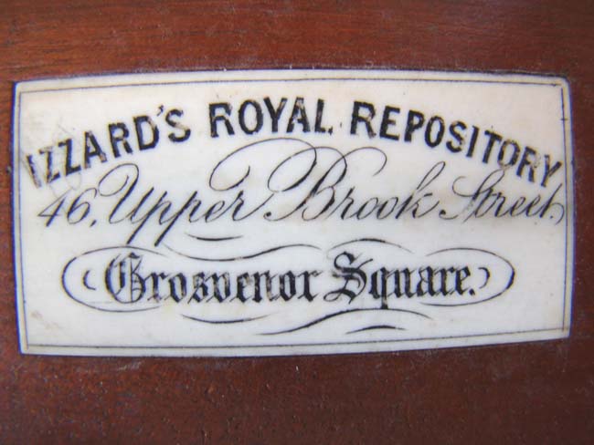 A fantastic set of antique Bone Alphabet tiles in its' original mahogany box dated 1864 — image 2